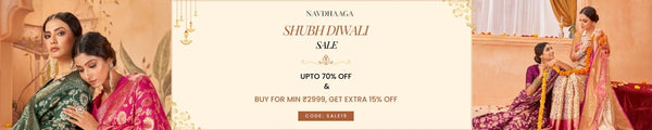 Premium Banarasi Saree for Festive Wear - Navdhaaga Shubh Diwali Sale